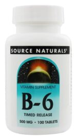 B-6, 500 mg, 100 Tablets, Source Naturals