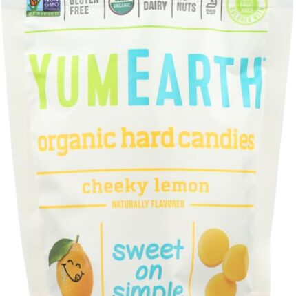 YumEarth, Organic Hard Candies, Cheeky Lemon, 3.3 oz (93.5 g)(Pack of 2)