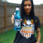 Jones Soda Co. Blue Bubblegum Soda Flavor | 100% Cane Sugar Soda | Craft Soda Pop | Soda Soft Drinks | 12 Oz Glass Bottle Soda