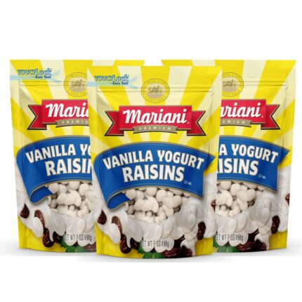 Mariani | Vanilla Yogurt Raisins | Healthy Snacks for Kids & Adults | Gluten Free Snacks | 7 Ounces (Resealable Bag)