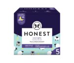 The Honest Company Clean Conscious Overnight Diapers | Plant-Based, Sustainable | Sleepy Sheep | Club Box, Size 5 (27+ lbs), 44 Count