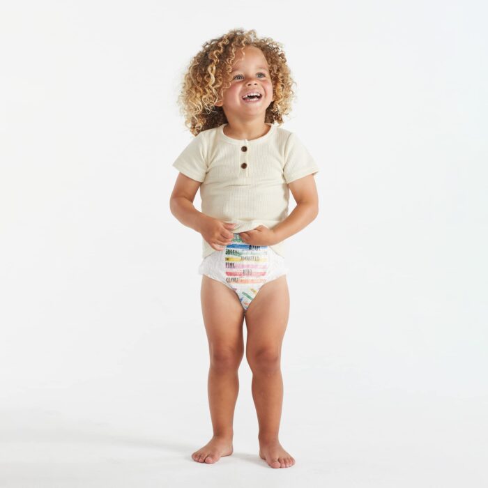 The Honest Company Clean Conscious Training Pants | Plant-Based, Sustainable Diapers | Let's Color + See Me Rollin' | Size 3T/4T (32-40 lbs), 69 Count