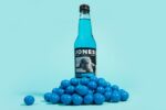 Jones Soda Co. Blue Bubblegum Soda Flavor | 100% Cane Sugar Soda | Craft Soda Pop | Soda Soft Drinks | 12 Oz Glass Bottle Soda