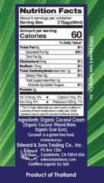 Native Forest Organic Premium Coconut Cream Unsweetened, 5.4 Ounce Cans (Pack of 12)