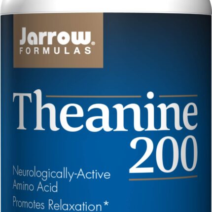 Jarrow Formulas Theanine, Promotes Relaxation, 200 mg, 60 Veggie Capsules