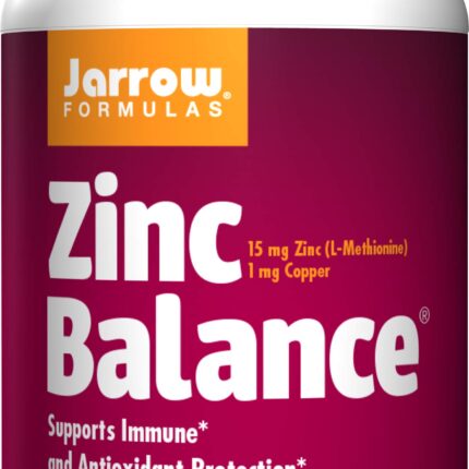 Jarrow Formulas Zinc Balance 15 mg - 100 Veggie Caps - Immune Support - Includes Copper -100 Count (Pack of 3)