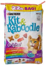 Purina Kit and Kaboodle Dry Cat Food, Original, 22 Lb Bag, Features 4 Tasty Flavors: Chicken, Liver, Turkey, Ocean Fish (1)